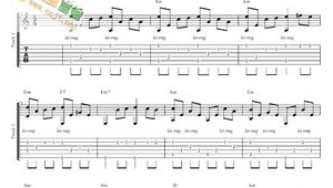 橄榄树原版吉他教学附谱 橄榄树原版吉他教学附谱