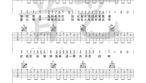 一棵会开花的树吉他谱子