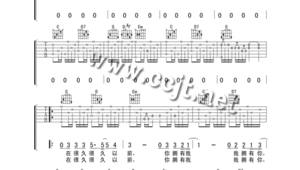 美丽的神话吉他指弹谱子图片