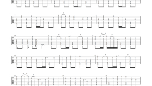 吉他指弹数字怎么看