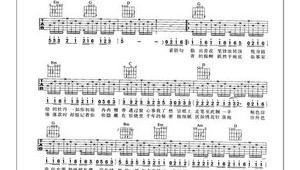 吉他入门级谱
