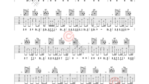 吉他谱指弹谱子怎么看