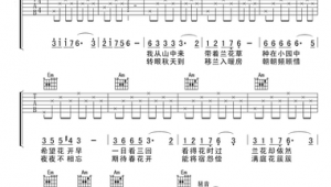 吉他新手入门谱子 吉他新手入门谱子