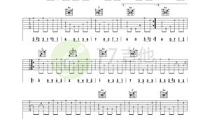 吉他指弹和弦谱子怎么看