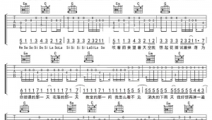 晴天吉他指弹谱