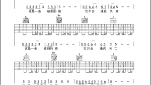 我想和你去一个地方吉他弹唱谱