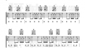 晴天扫弦吉他谱 晴天扫弦吉他谱