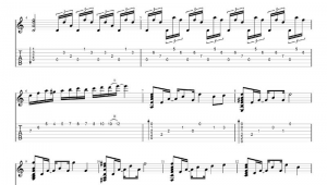 吉他指弹谱简单