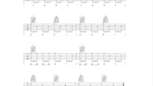 指弹吉他谱怎么看和弦图