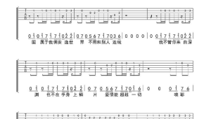 吉他指弹好听的曲子谱